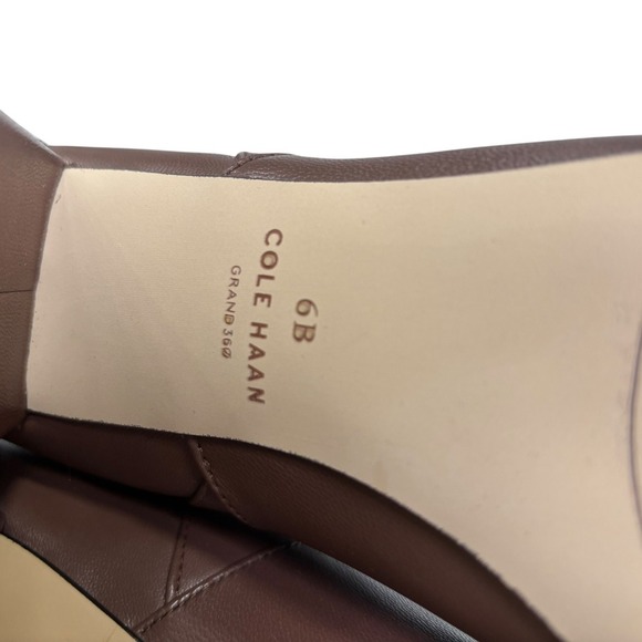 Cole Haan Chrystie Tall Leather Square Toe Block Heel Knee High Boots Size 6 - Picture 8 of 9